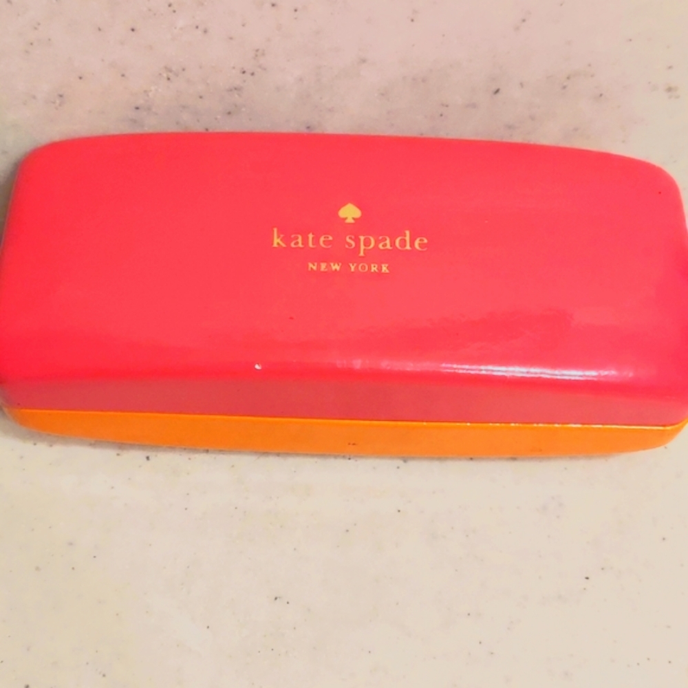 Kate Spade Two Toned Sunglass Hard Case. 💕🧡 EUC!
